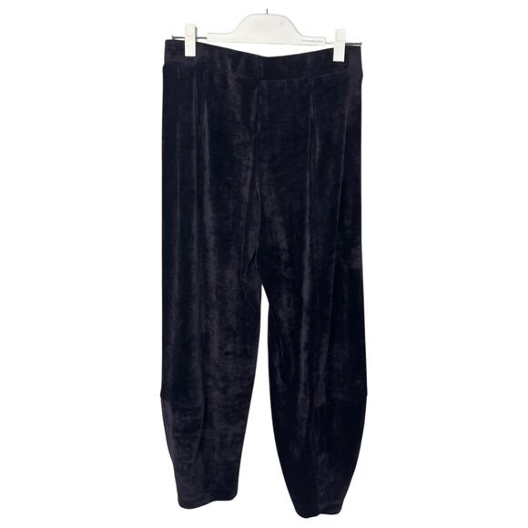 Alembika Womens Pants Size 3 10 12 Purple Velour High Rise Comfort Lounge - Picture 2 of 8